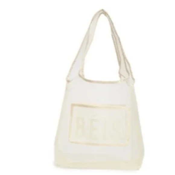 BEIS Cream Travel Bag Modern Minimalist Design
